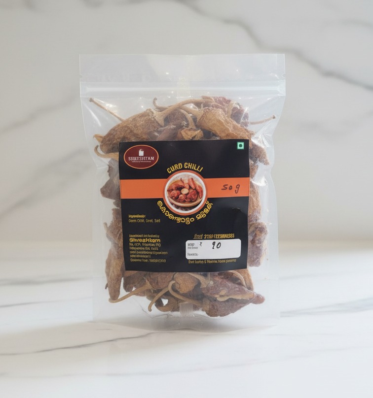 Kondattam Mulak (Sun-Dried Curd Chilli)